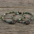 Agate beaded bracelets, 'Beautiful Forever' (pair) - Agate Beaded Bracelets from Thailand (Pair) (image 2) thumbail