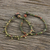Unakite beaded bracelets, 'Beautiful Forever' (pair) - Unakite Beaded Bracelets from Thailand (Pair) (image 2) thumbail