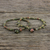Unakite beaded bracelets, 'Beautiful Forever' (pair) - Unakite Beaded Bracelets from Thailand (Pair) (image 2b) thumbail