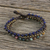 Agate and lapis lazuli beaded bracelet, 'Lovely Voice' - Agate and Lapis Lazuli Beaded Bracelet from Thailand (image 2) thumbail