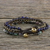 Agate and lapis lazuli beaded bracelet, 'Lovely Voice' - Agate and Lapis Lazuli Beaded Bracelet from Thailand (image 2b) thumbail