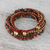 Agate beaded wrap bracelet, 'Boho Dream' - Agate Beaded Wrap Bracelet (image 2c) thumbail