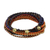 Lapis lazuli beaded wrap bracelet, 'Bohemian Bells' - Boho Lapis Lazuli Beaded Wrap Bracelet from Thailand (image 2d) thumbail