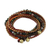 Agate beaded wrap bracelet, 'Boho Holiday' - Boho Agate Beaded Wrap Bracelet from Thailand
