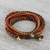 Jasper beaded wrap bracelet, 'Boho Holiday' - Boho Jasper Beaded Wrap Bracelet (image 2b) thumbail