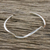 Sterling silver cuff bracelet, 'Wandering Wave' - Wave Motif Sterling Silver Cuff Bracelet from Thailand