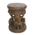 Wood stool, 'Around the Tree in Brown' - Wood Stool of Elephants Around a Tree in Brown from Thailand (image 2d) thumbail