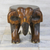 Taburete de madera, (11,5 pulgadas) - Taburete de elefante de madera en marrón de Tailandia (11,5 pulgadas)