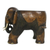 Wood stool, 'Elephant Relaxation in Brown' (11.5 inch) - Wood Elephant Stool in Brown from Thailand (11.5 Inch)
