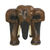 Wood stool, 'Elephant Relaxation in Brown' (15 inch) - Wood Elephant Stool in Brown from Thailand (15 Inch) (image 2d) thumbail