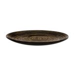 Lacquered bamboo decorative plate, 'Return to Nature' - Lacquered Bamboo Decorative Plate in Brown from Thailand