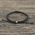 Jasper beaded macrame bracelet, 'Single Bead' - Jasper Beaded Macrame Bracelet from Thailand (image 2c) thumbail