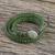 Quartz beaded wrap bracelet, 'Spring Meadow' - Green Quartz and Leather Beaded Wrap Bracelet from Thailand (image 2b) thumbail
