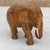 Teak wood sculpture, 'Go For a Walk' (right) - Teak Wood Sculpture of a Right-Facing Elephant from Thailand thumbail