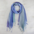Cotton scarves, 'Summer Morning' (pair) - Handwoven Cotton Scarves in Cool Tones from Thailand (Pair) thumbail