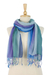 Cotton scarves, 'Summer Morning' (pair) - Handwoven Cotton Scarves in Cool Tones from Thailand (Pair) (image 2d) thumbail