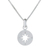 Sterling silver pendant necklace, 'Gleaming Compass' - Sterling Silver Compass Pendant Necklace from Thailand thumbail