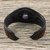 Amethyst cuff bracelet, 'The Power' - Amethyst and Leather Cuff Bracelet from Thailand (image 2c) thumbail