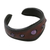 Amethyst cuff bracelet, 'The Power' - Amethyst and Leather Cuff Bracelet from Thailand (image 2d) thumbail
