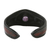 Amethyst cuff bracelet, 'The Power' - Amethyst and Leather Cuff Bracelet from Thailand (image 2e) thumbail