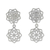 Sterling silver dangle earrings, 'Geometric Stars' - Geometric Sterling Silver Dangle Earrings from Thailand thumbail