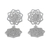 Sterling silver dangle earrings, 'Geometric Stars' - Geometric Sterling Silver Dangle Earrings from Thailand (image 2d) thumbail