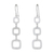Sterling silver dangle earrings, 'Modern Squares' - Modern Square Sterling Silver Dangle Earrings from Thailand thumbail