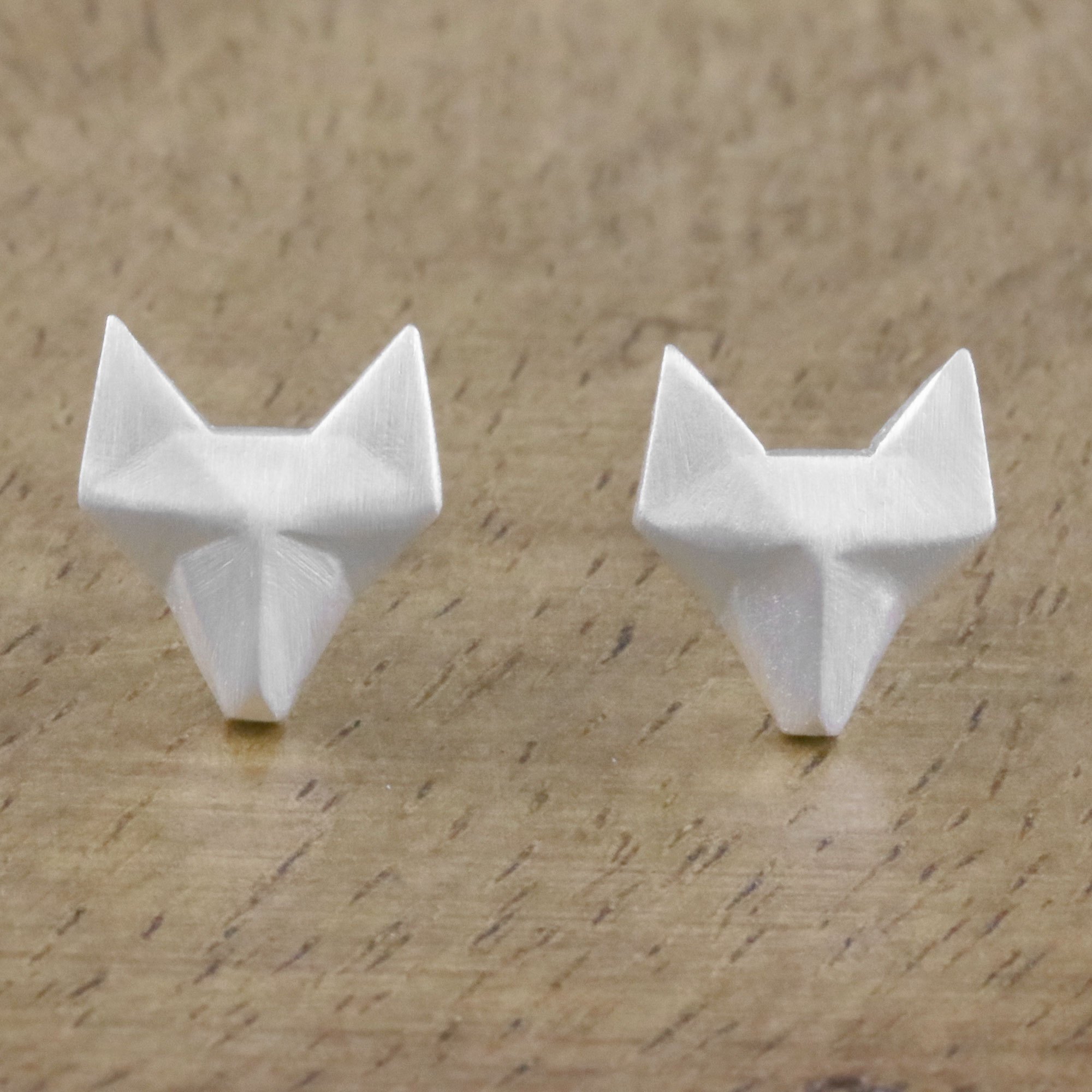 Geometric Fox Cufflinks modern art jewelry for men