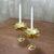 Kerzenhalter aus Messing - Kerzenständer aus Messing mit Lotusblüten-Tischdekoration (Paar)