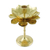 Brass candlesticks, 'Large Luminous Lotus' - Brass Lotus Flower Table Decor Candlesticks (Pair)