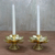 Messingleuchter, (Paar) - Thailändischer Lotusblüten-Kerzenständer aus Messing für Taper (Paar)