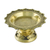 Brass decorative bowl, 'Forest Elephant' - Brass Flower and Leaf Elephant Home Decorative Bowl