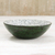 Eggshell and bamboo decorative bowl, 'Green Shell' - Eggshell and Bamboo Decorative Bowl in Green from Thailand