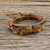 Agate and onyx beaded wrap bracelet, 'Dusky Dunes' - Unisex Agate and Onyx Beaded Leather Cord Wrap Bracelet (image 2) thumbail