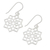 Pendientes colgantes de plata de ley - Pendientes colgantes mandala hexagonal en plata de primera ley
