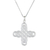 Sterling silver pendant necklace, 'Twining Cross' - Interconnected Loop Cross Sterling Silver Pendant Necklace (image 2c) thumbail