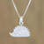 Sterling silver pendant necklace, 'Porcupines' - Sterling Silver Porcupine Pendant Necklace from Thailand (image 2) thumbail