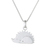 Sterling silver pendant necklace, 'Porcupines' - Sterling Silver Porcupine Pendant Necklace from Thailand thumbail