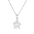 Sterling silver pendant necklace, 'Puppy Poise' - Elegant Sterling Silver Dog Pendant Necklace from Thailand