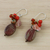 Jasper dangle earrings, 'Summer Symphony' - Jasper Beaded Dangle Earrings from Thailand (image 2b) thumbail