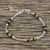 Tiger's eye beaded bracelet, 'Lovely Life' - Tiger's Eye Beaded Bracelet from Thailand (image 2c) thumbail