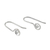 Sterling silver drop earrings, 'Tiny Spirals' - Spiraling Sterling Silver Drop Earrings from Thailand (image 2c) thumbail