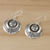 Silver dangle earrings, 'Butterfly Circles' - Karen Silver Butterfly Dangle Earrings from Thailand (image 2b) thumbail