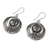 Silver dangle earrings, 'Butterfly Circles' - Karen Silver Butterfly Dangle Earrings from Thailand (image 2c) thumbail