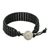 Glass bead wristband bracelet, 'In The Shadows' - Matte Black Bead and Karen Silver Button Wristband Bracelet (image 2d) thumbail