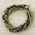 Tiger's eye and tourmaline torsade bracelet, 'Boho Cool' - Tiger's Eye and Tourmaline Torsade Bracelet from Thailand thumbail