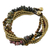 Tiger's eye and tourmaline torsade bracelet, 'Boho Cool' - Tiger's Eye and Tourmaline Torsade Bracelet from Thailand (image 2a) thumbail