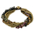 Tiger's eye and tourmaline torsade bracelet, 'Boho Cool' - Tiger's Eye and Tourmaline Torsade Bracelet from Thailand (image 2d) thumbail