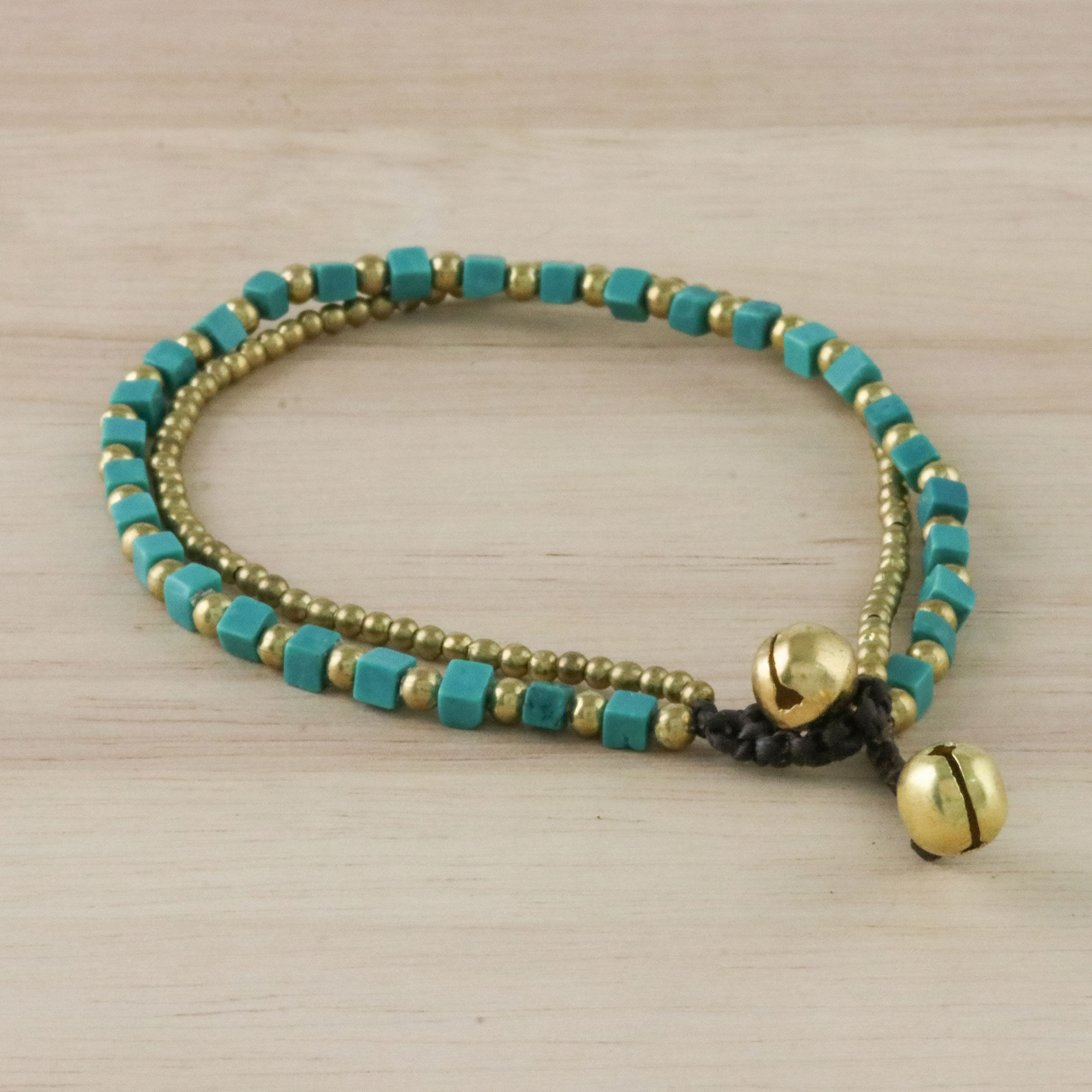 brass bead bracelet