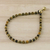 Tiger's eye beaded anklet, 'Forest Dreams' - Handmade Tiger's Eye and Brass Beaded Anklet from Thailand (image 2b) thumbail
